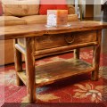 F27. Altar style coffee table. 18&rdquo;h x 36&rdquo;w x 13&rdquo;d 